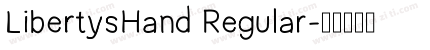 LibertysHand Regular字体转换
